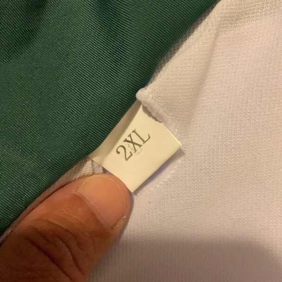 Unbranded bikini top green pinup style with double back strap Asian size 2X US S - Picture 8 of 8